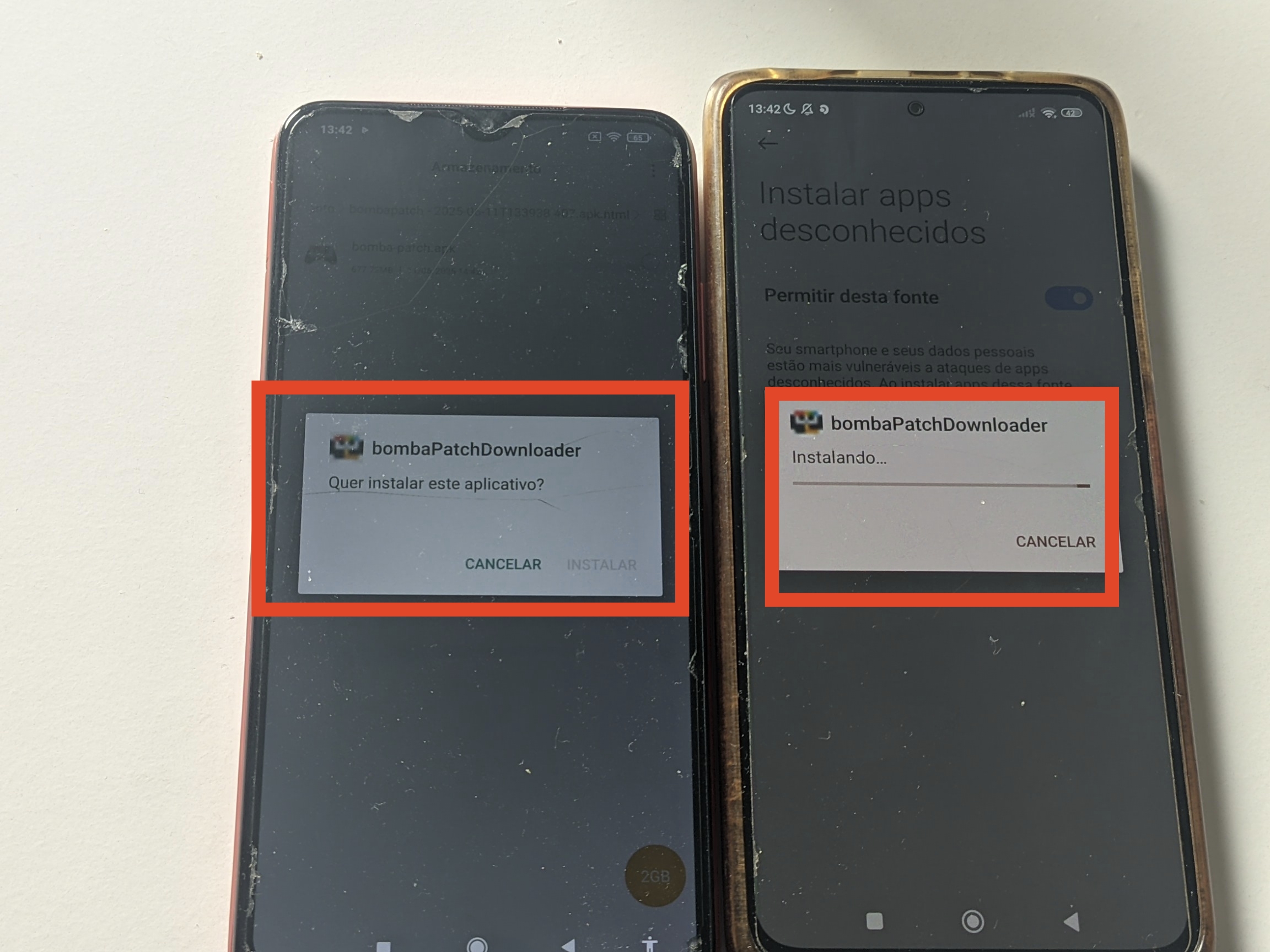 Aguarde instalação